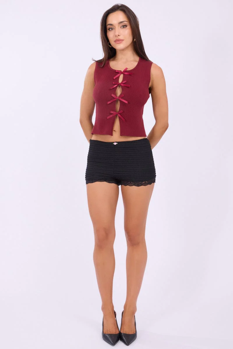 Black Micro Shorts - Image 3