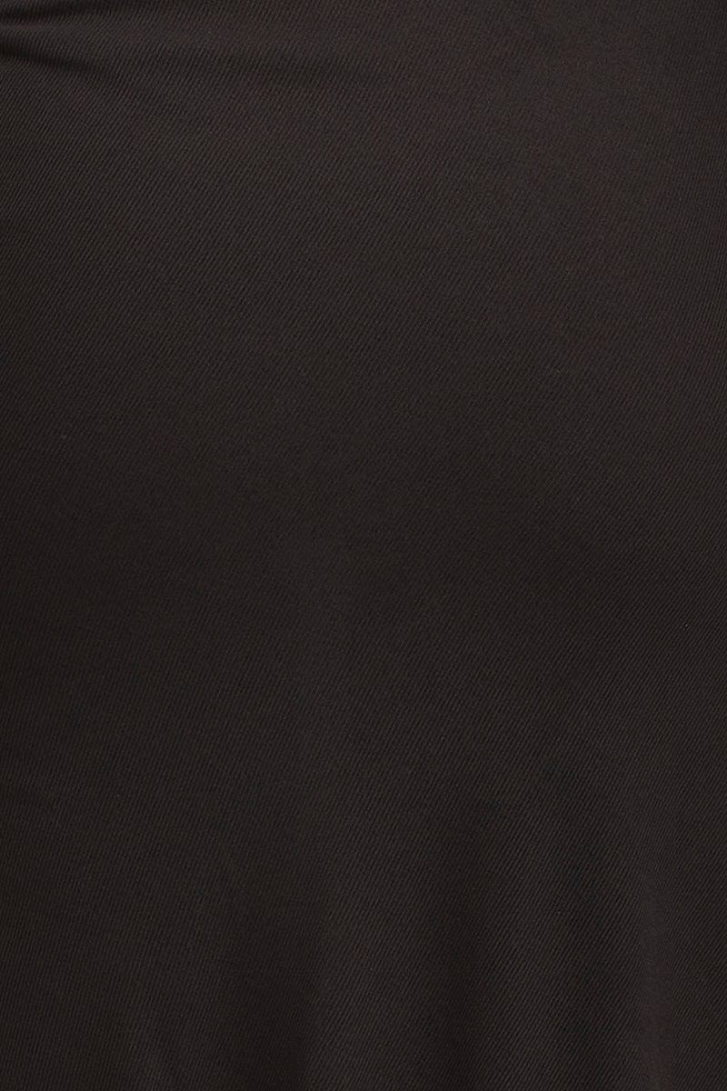 Black Midi Dress Long Sleeve Bodycon - Image 6