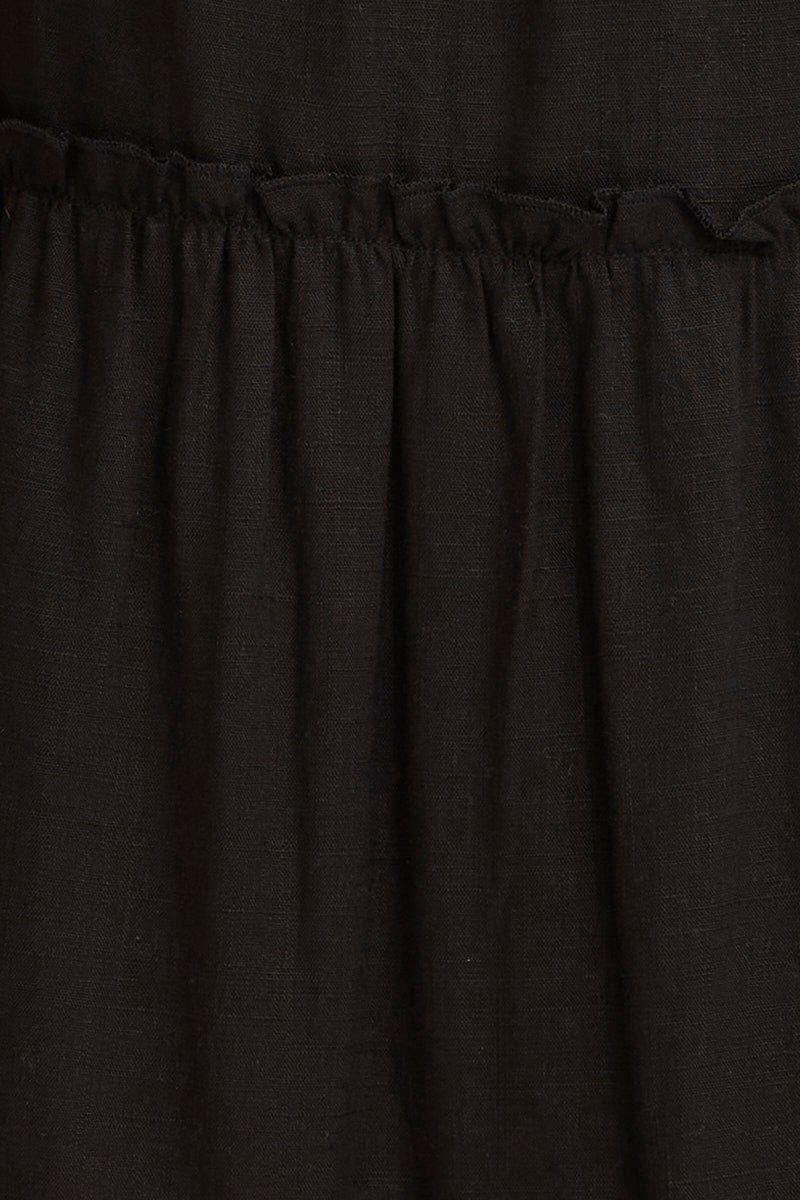 Black Mini Dress Sleeveless Round Neck - Image 6