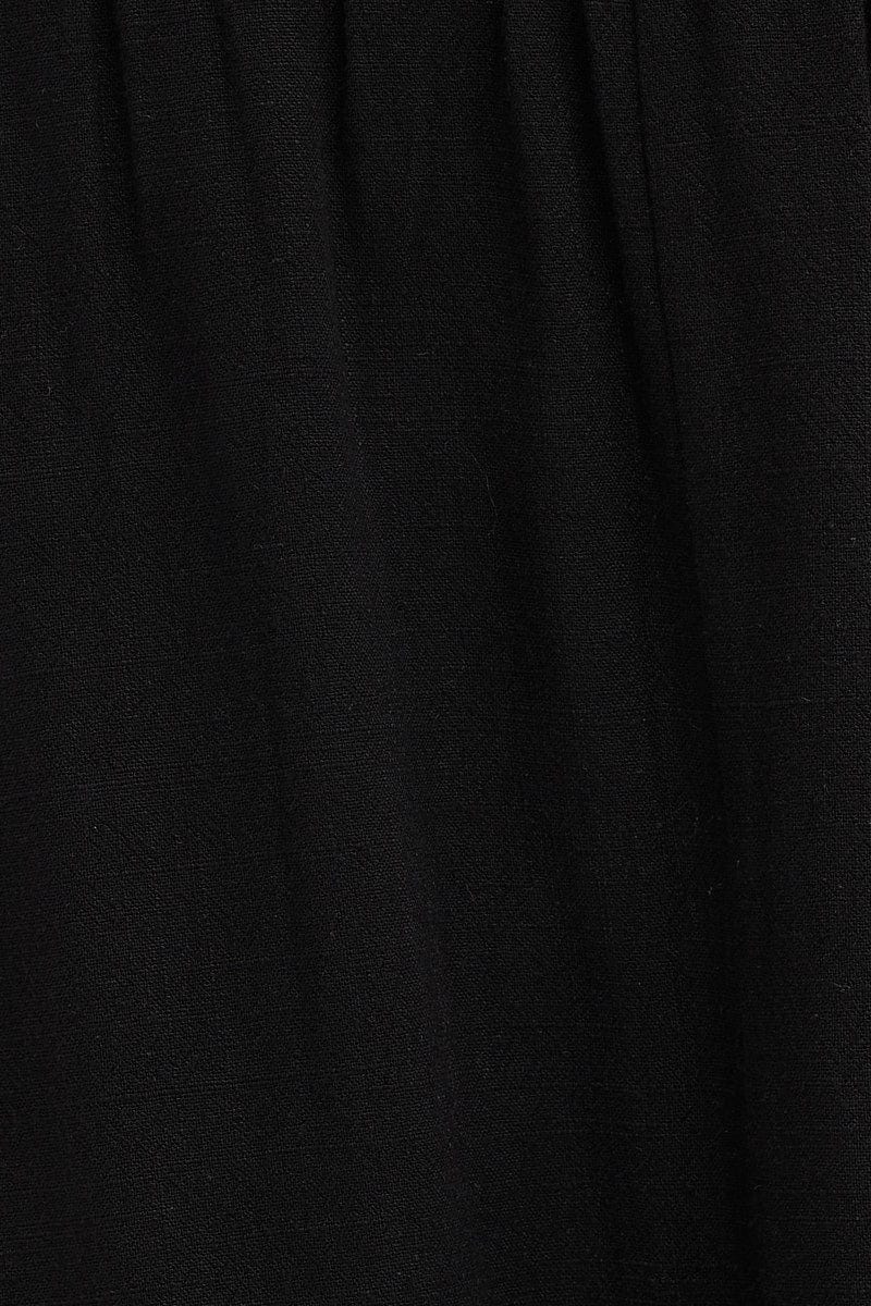 Black One Shoulder Midi Dress - Image 6