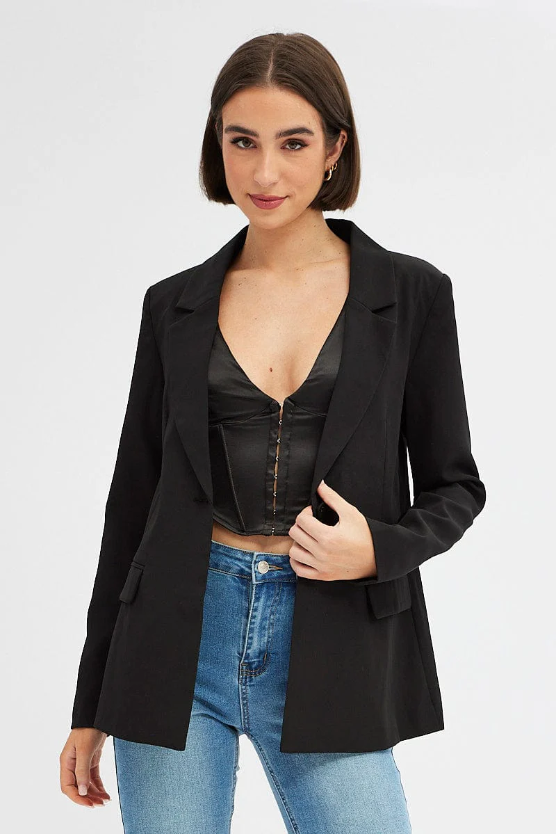 Black Oversized Blazer - Image 3