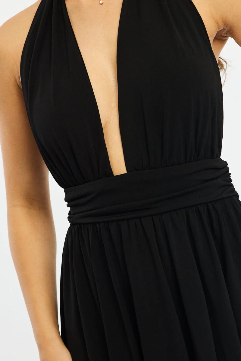 Black Playsuit Halter Neck - Image 5