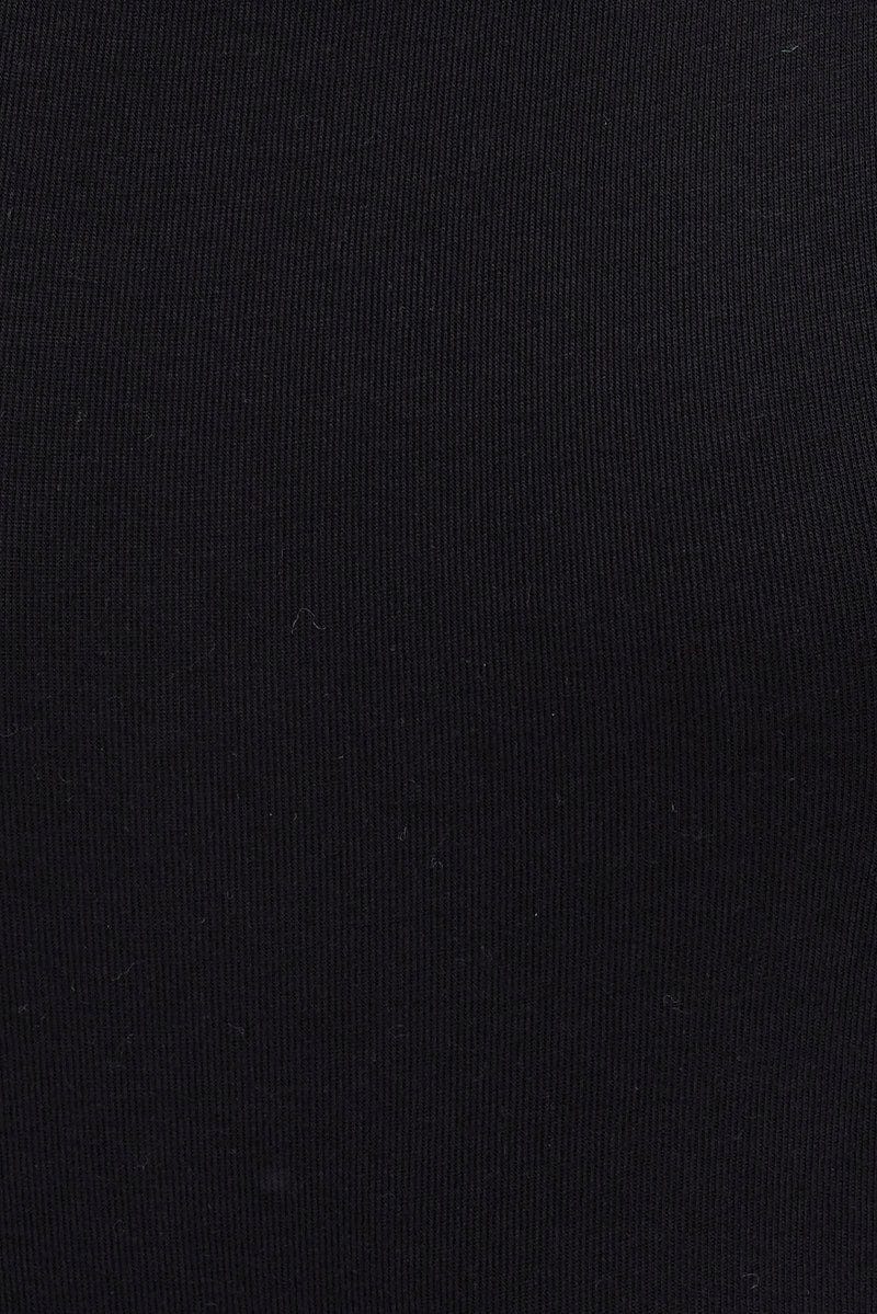 Black Round Neck Sleeveless Bodysuit - Image 6