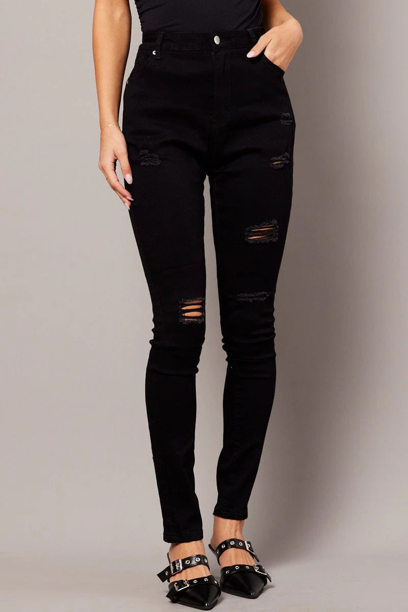 Black Skinny Jean High Rise - Image 3