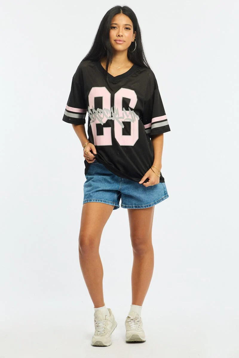 Black Sport Tee Short Sleeve - Image 2
