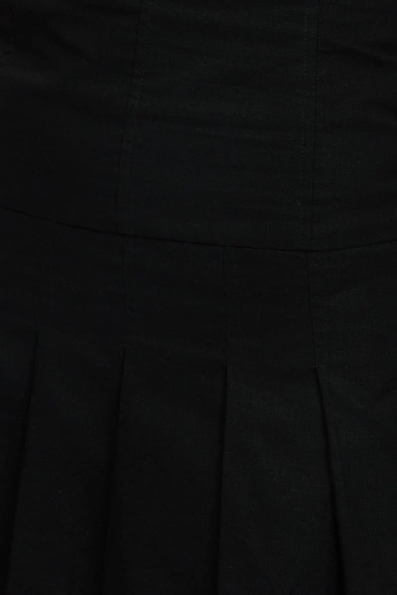 Black Strapless Mini Dress - Image 6