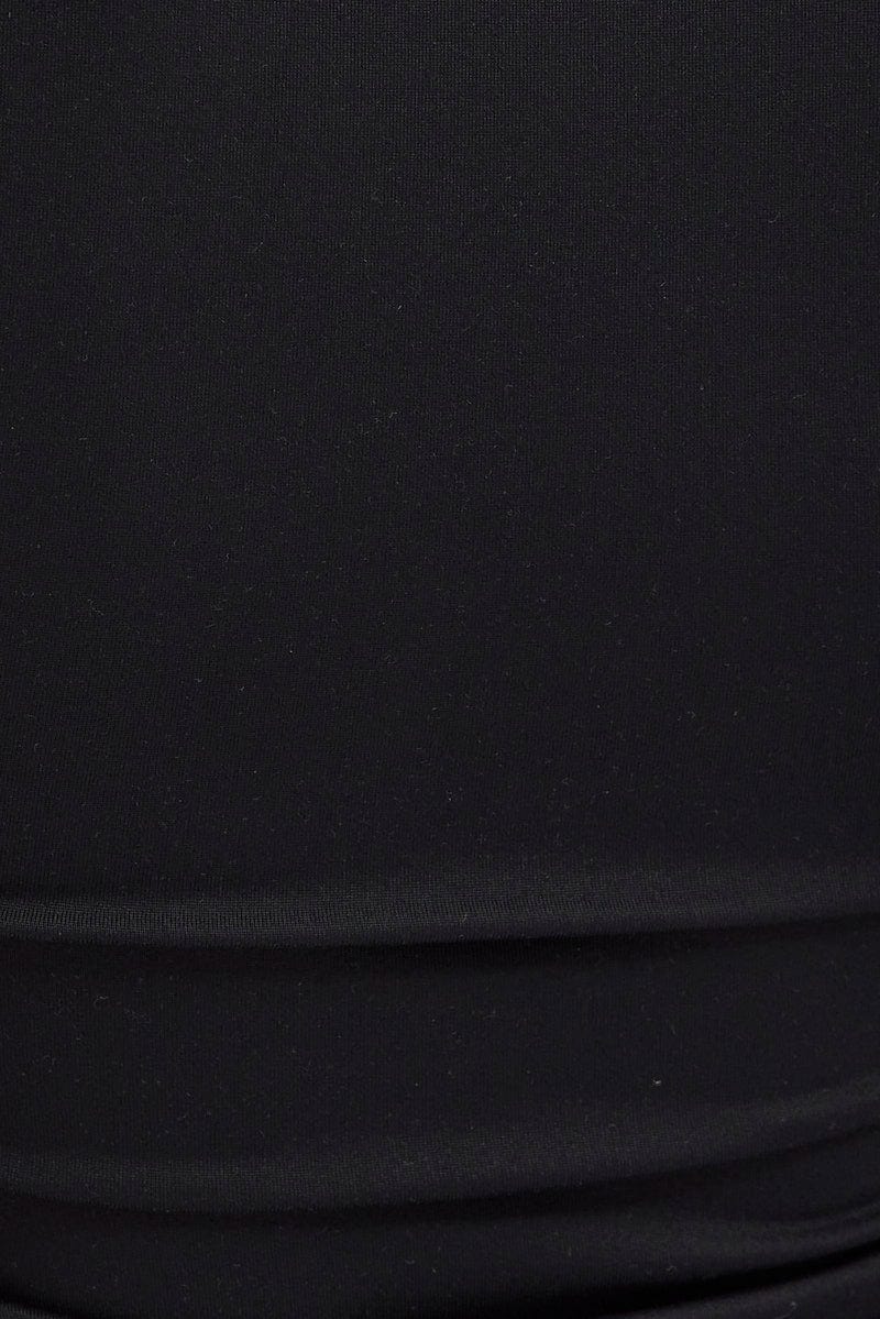 Black Supersoft Top Short Sleeve Round Neck - Image 6