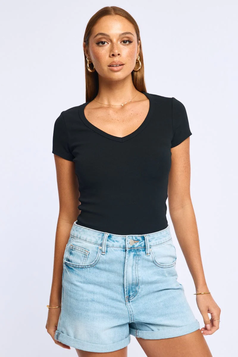 Black T-shirt Short Sleeve