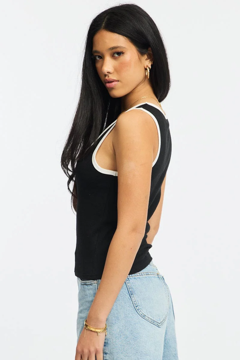 Black Tank Sleeveless - Image 3