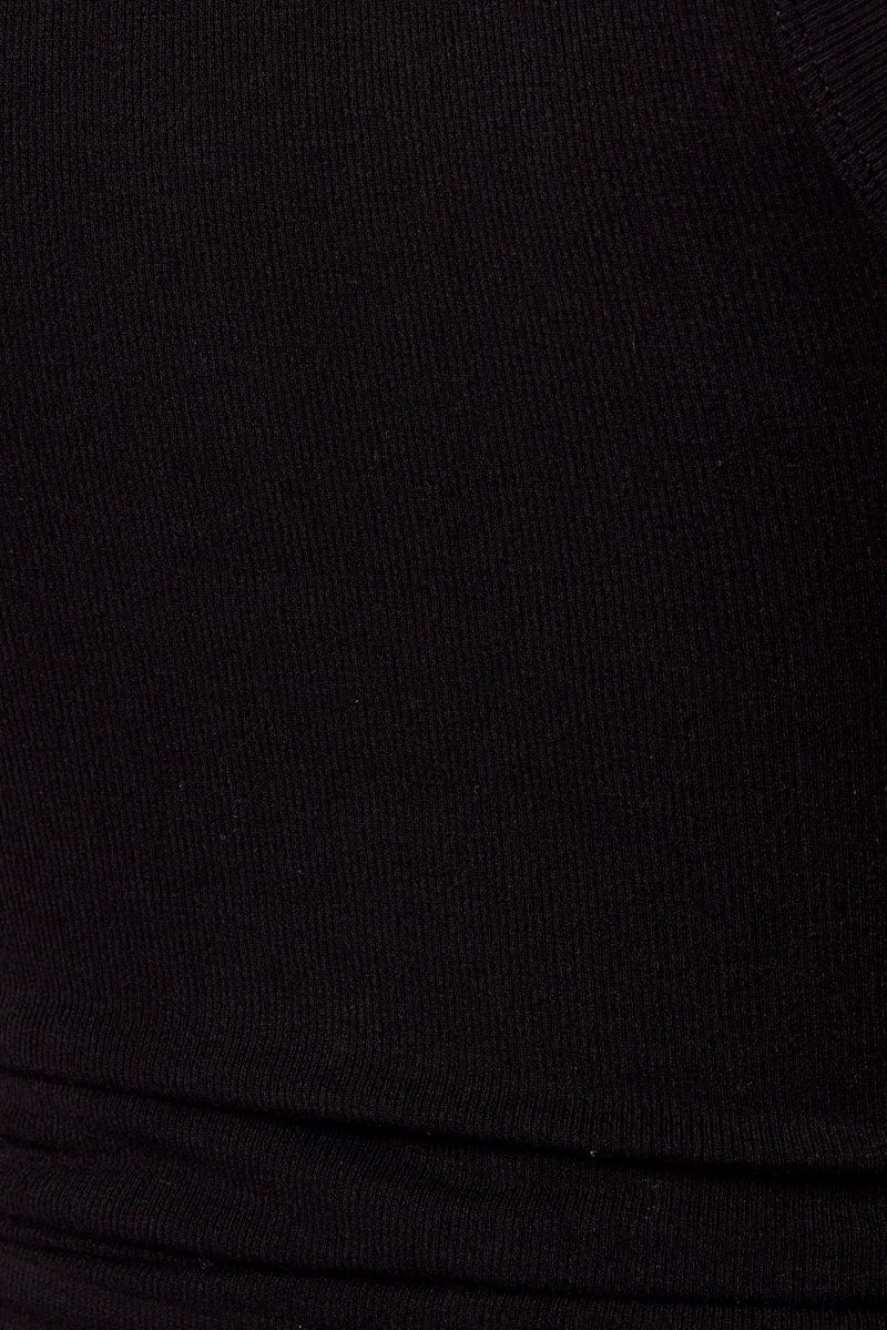 Black Tank Top Crew Neck Seamless - Image 6