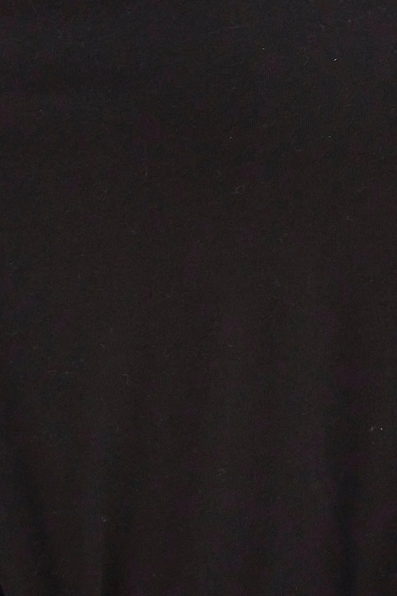 Black Tank Top Sleeveless Square Neck Cotton - Image 6