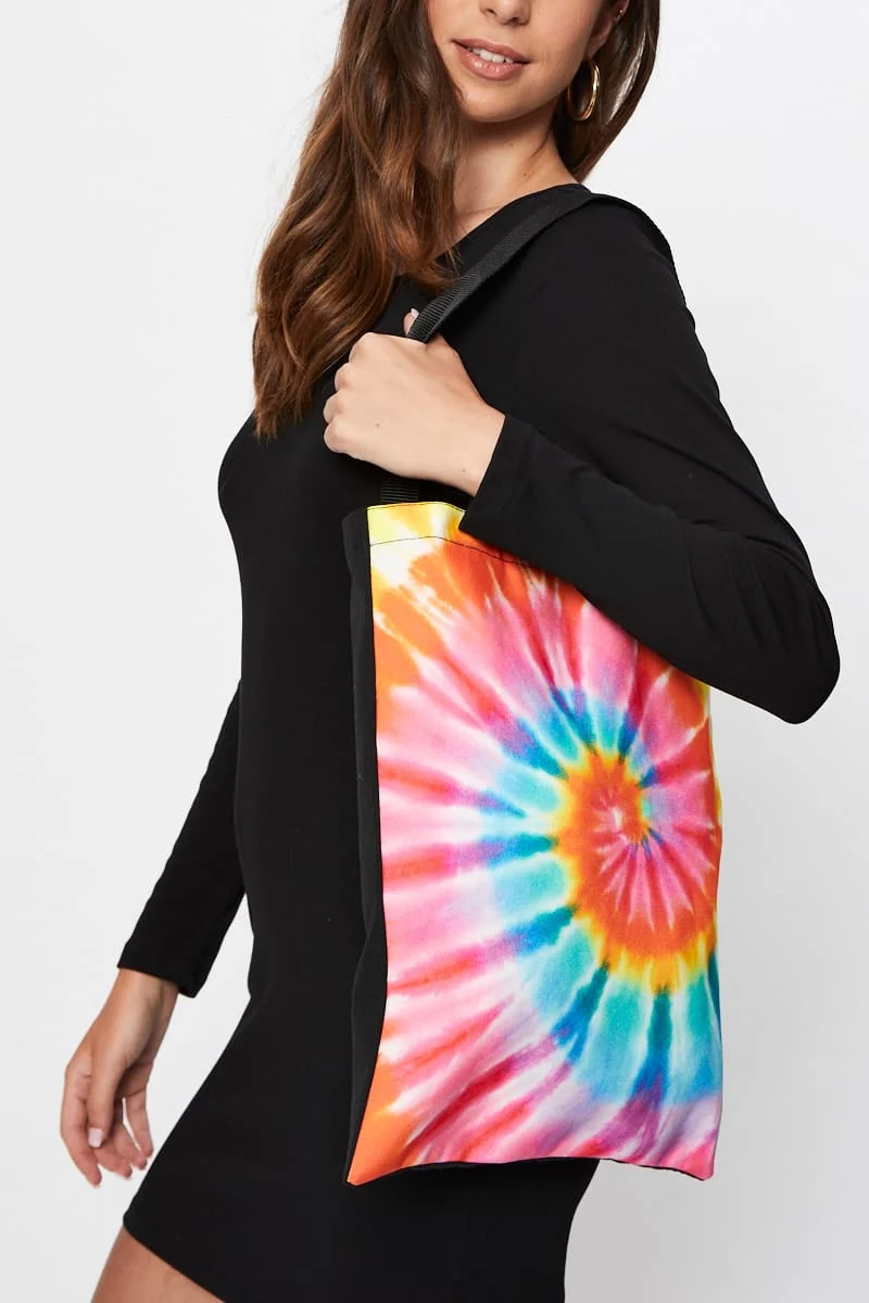 Black Tie Dye Tote Bag - Image 3