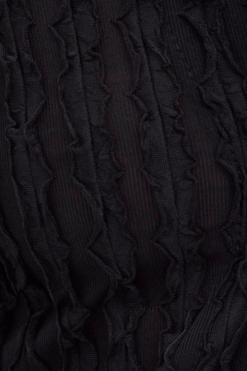 Black Tie Front Shirts Short Sleeve - Image 6