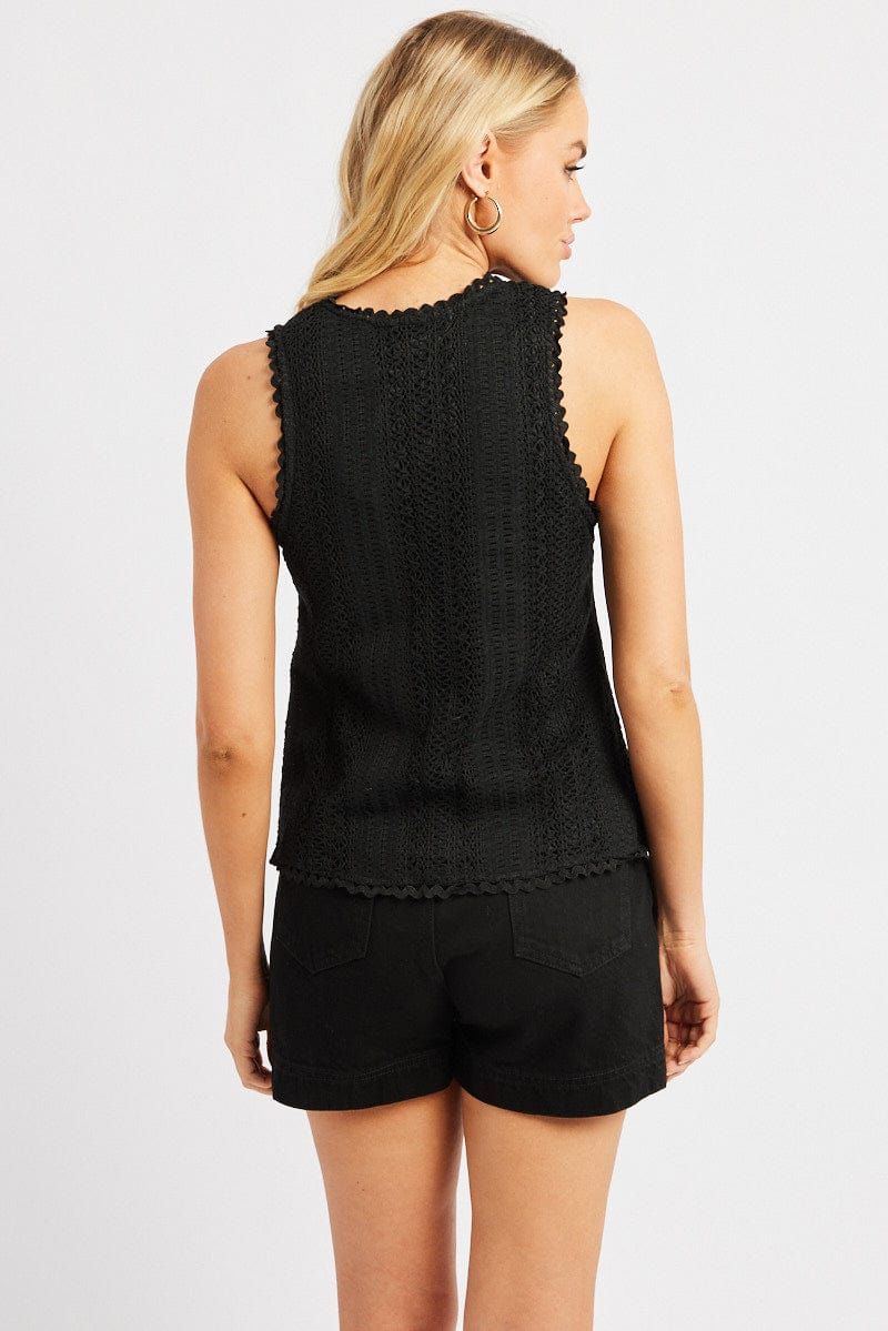 Black Tie Up Top Lace - Image 5