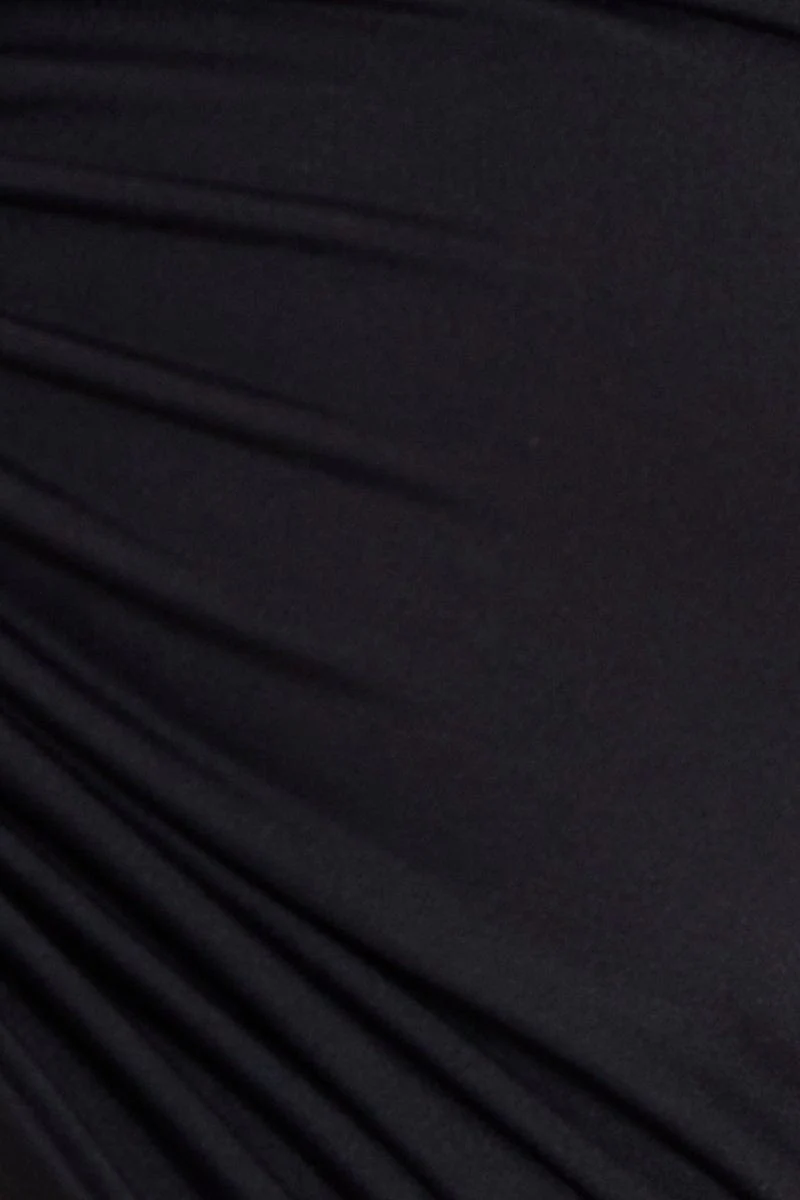 Black Top Halter Neck Ruche - Image 6