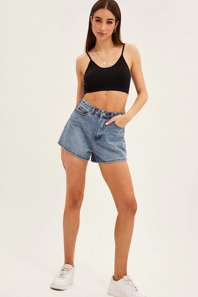 Black Top Sleeveless Seamless - Image 2