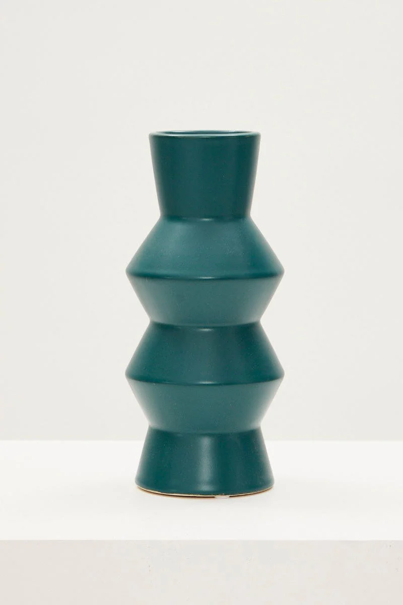 Blue Totem Vase 25 Cm Tall - Image 2