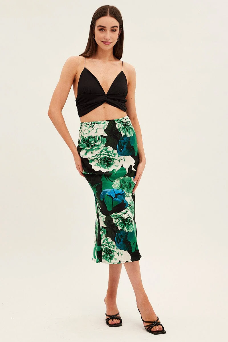 Black Twist Front Textured Cami - Image 2