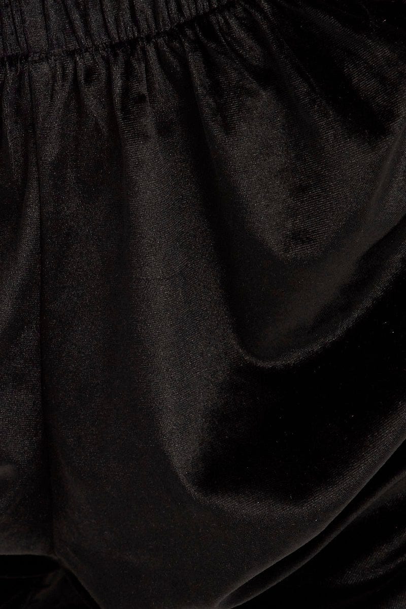 Black Velvet Shorts - Image 6