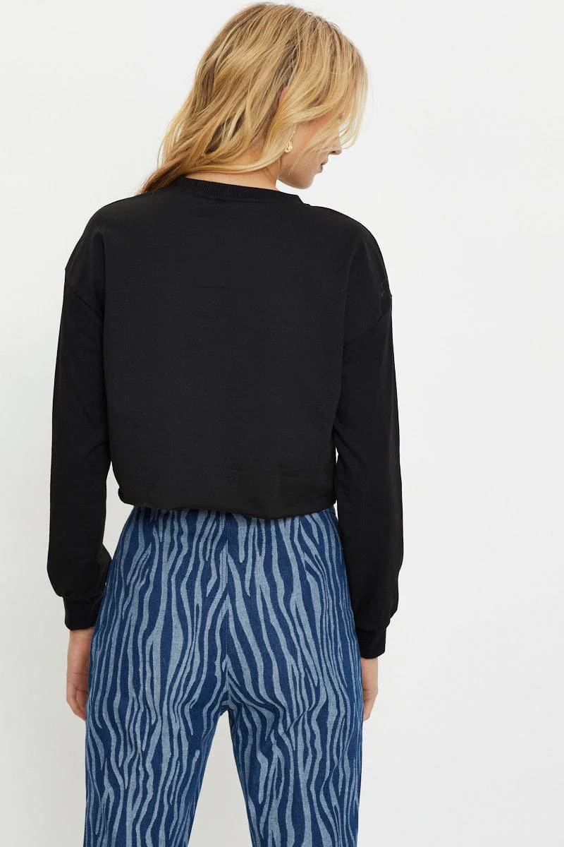 Black Vintage Motorbike Sweater - Image 5