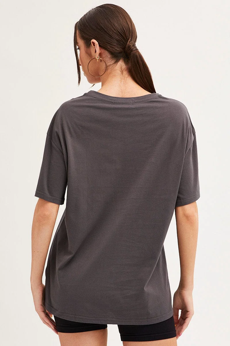 Black Zebra T-Shirt Crew Neck Oversized Cotton - Image 5