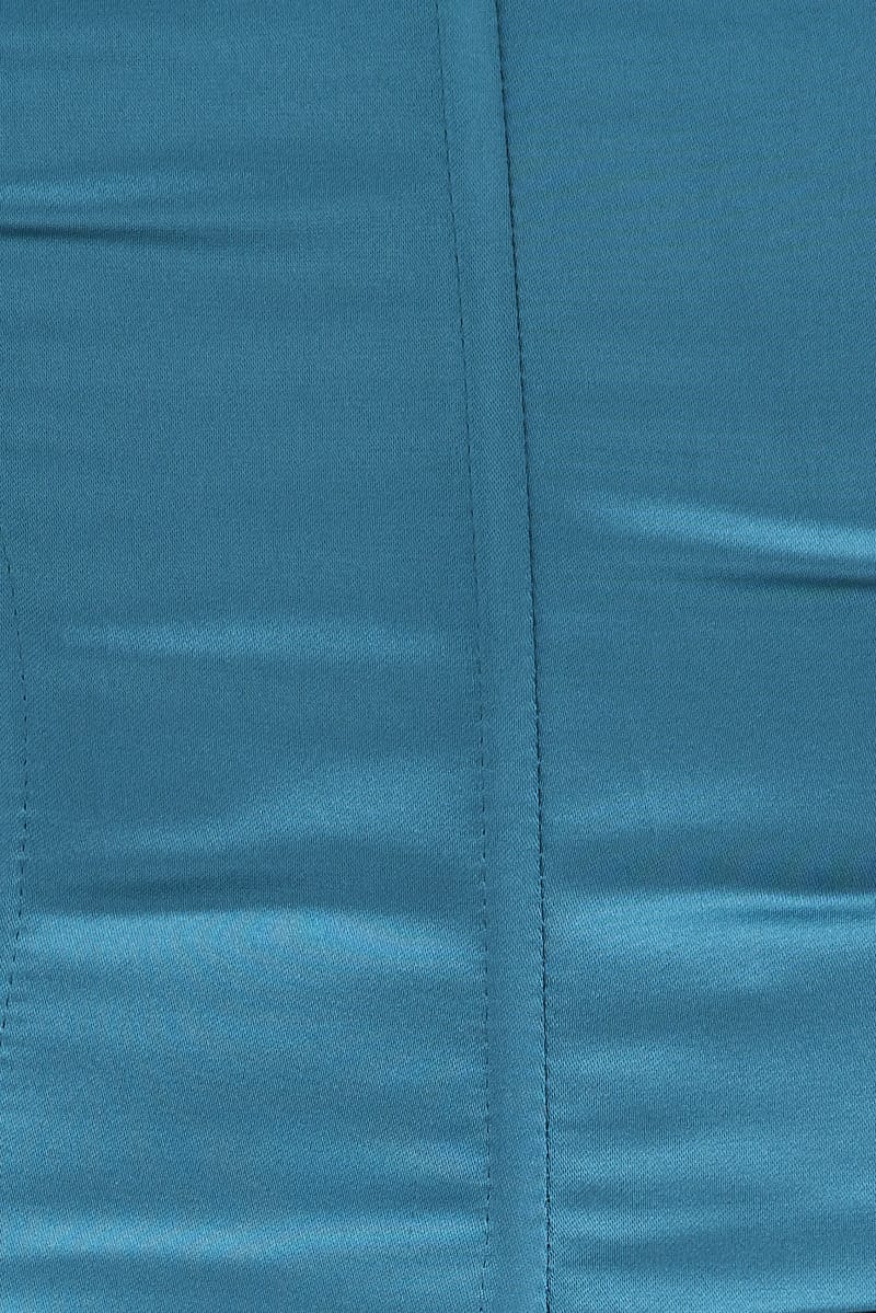 Blue Bandeau Top Crop - Image 6