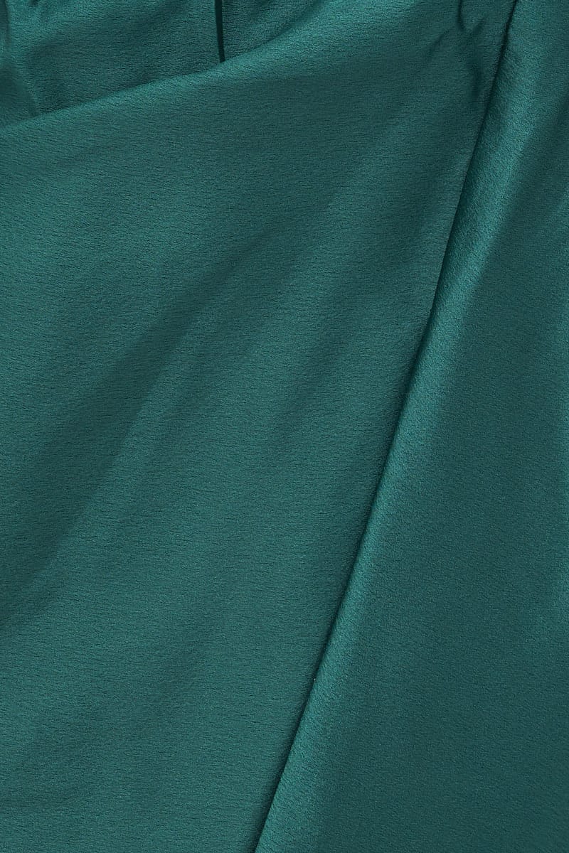 Blue Bolero 3/4 Sleeve Tie Front Crop Satin - Image 6