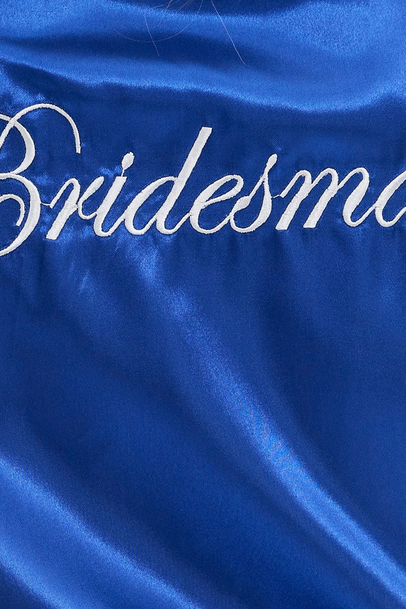 Blue Bridesmaid Nightgown - Image 6