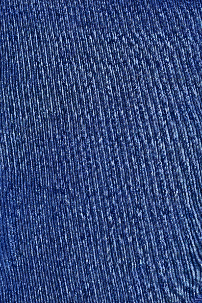 Blue Cowl Neck Scarf Hem Cami Top - Image 12