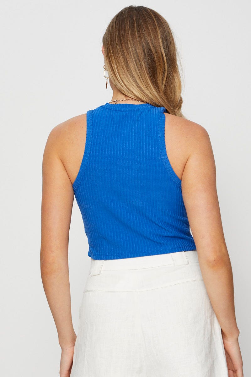 Blue Crop Top - Image 5