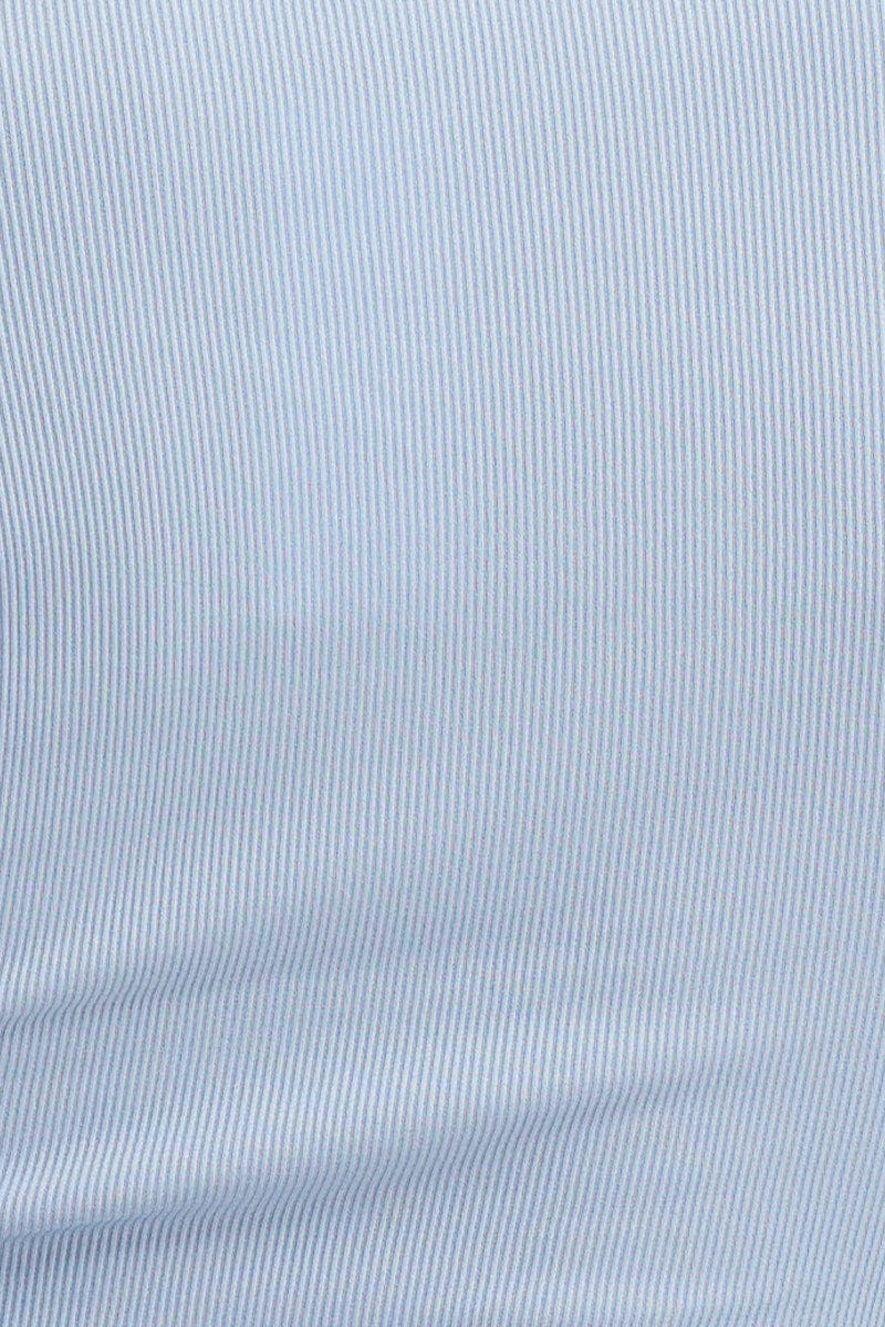 Blue Crop Top Long Sleeve - Image 6