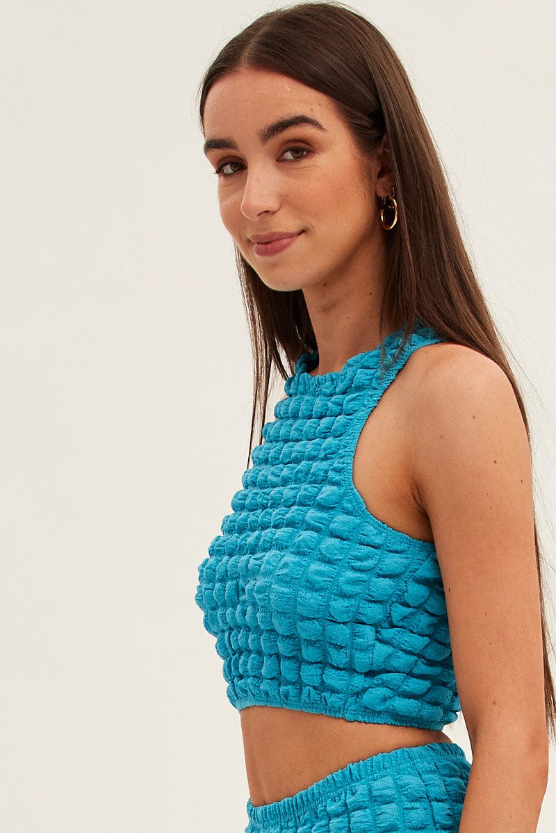 Blue Crop Top - Image 4
