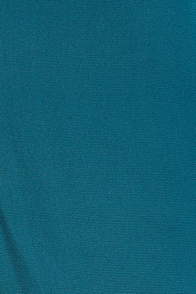Blue Cut Out Ring Detail A-Line Dress - Image 5
