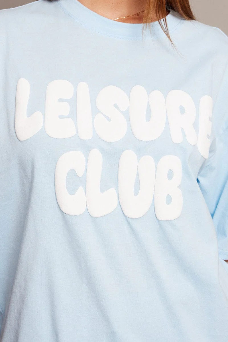Blue Graphic Tee Short Sleeve - Image 6