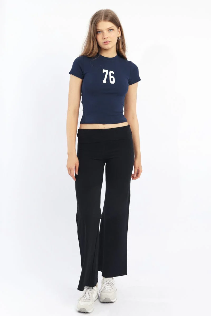 Blue Graphic Tee Short Sleeve - Image 2