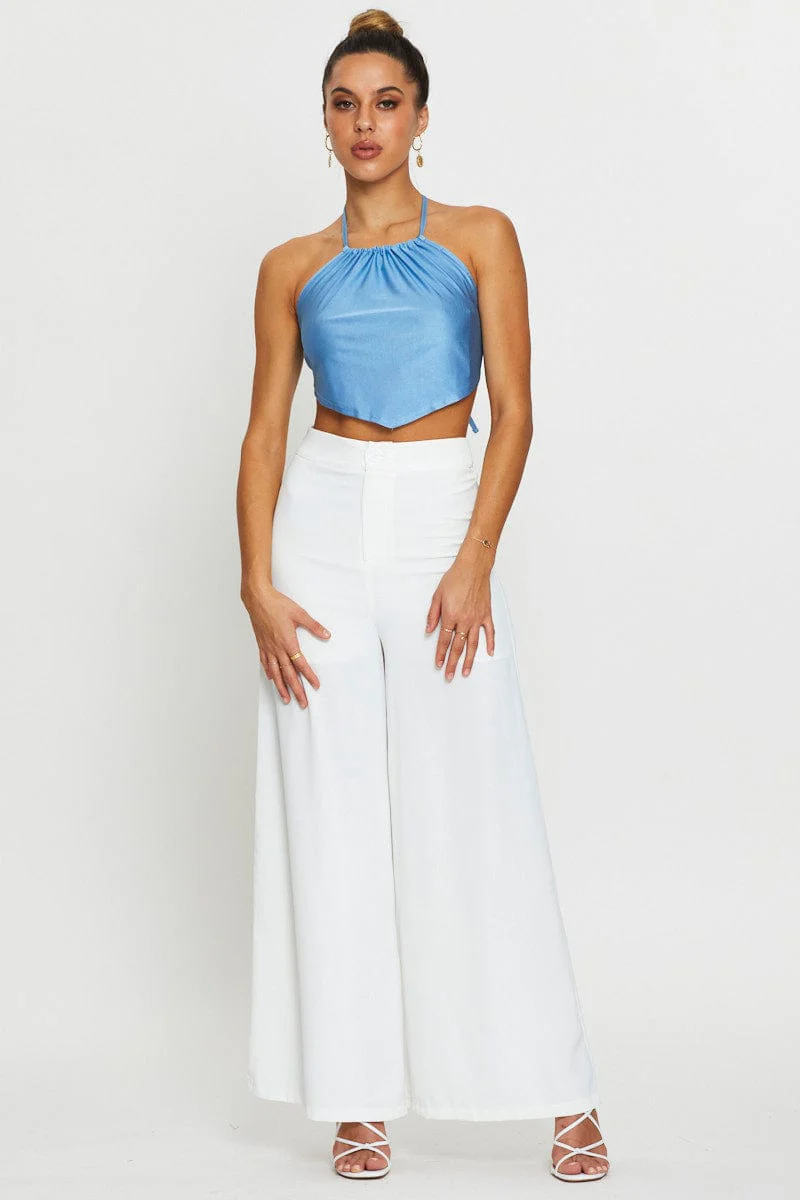 Blue Halter Top - Image 2