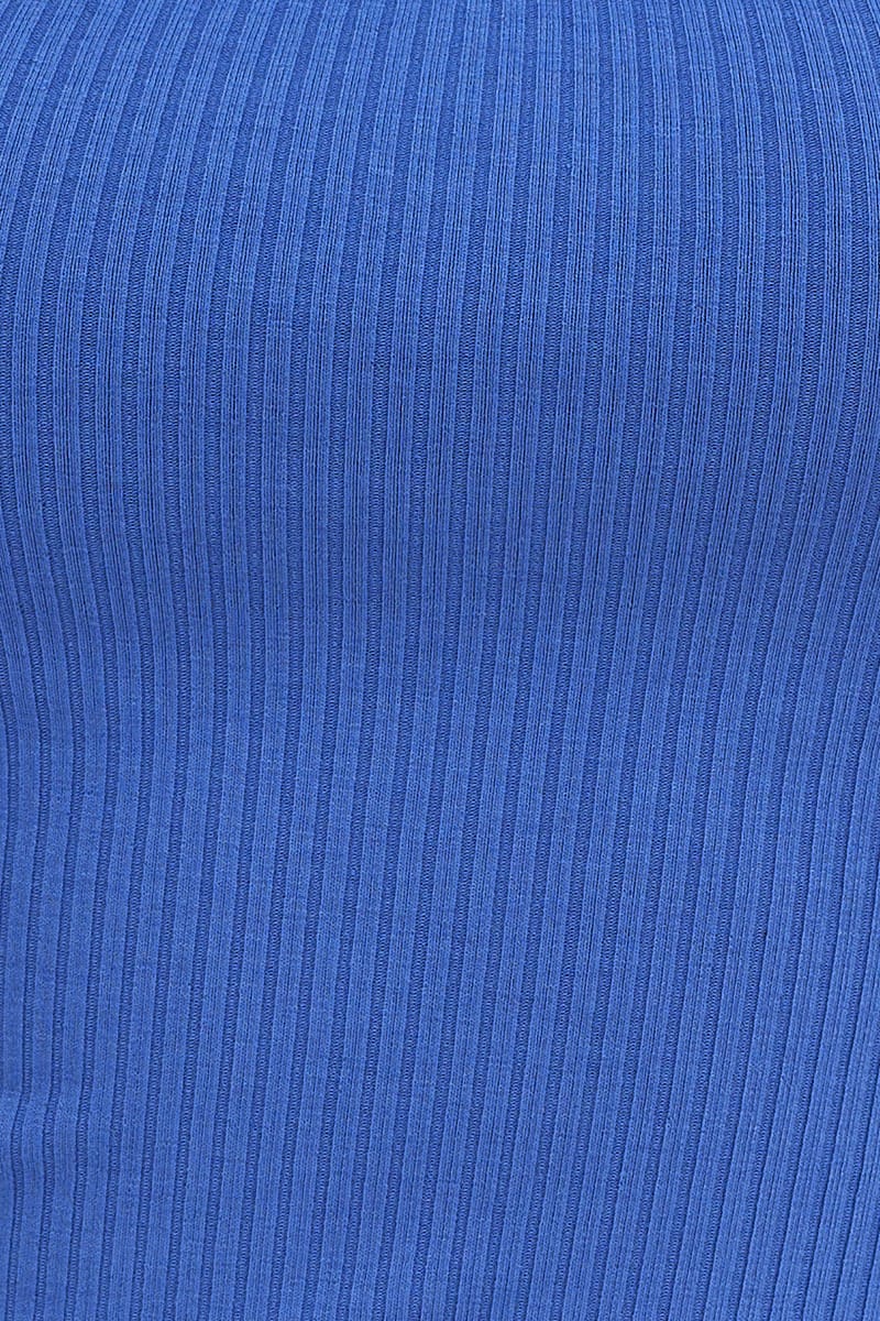 Blue Keyhole Top Short Sleeve - Image 6