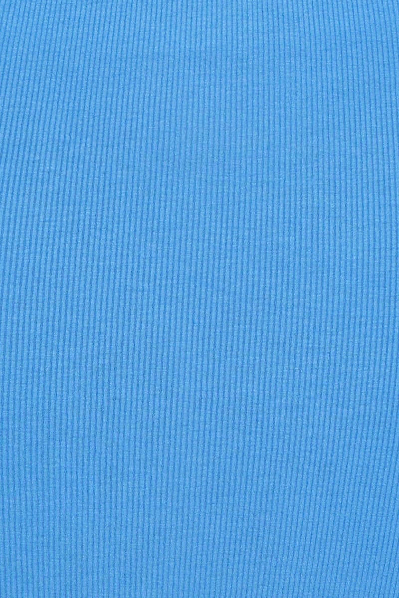 Blue Maxi Skirt Side Split - Image 6