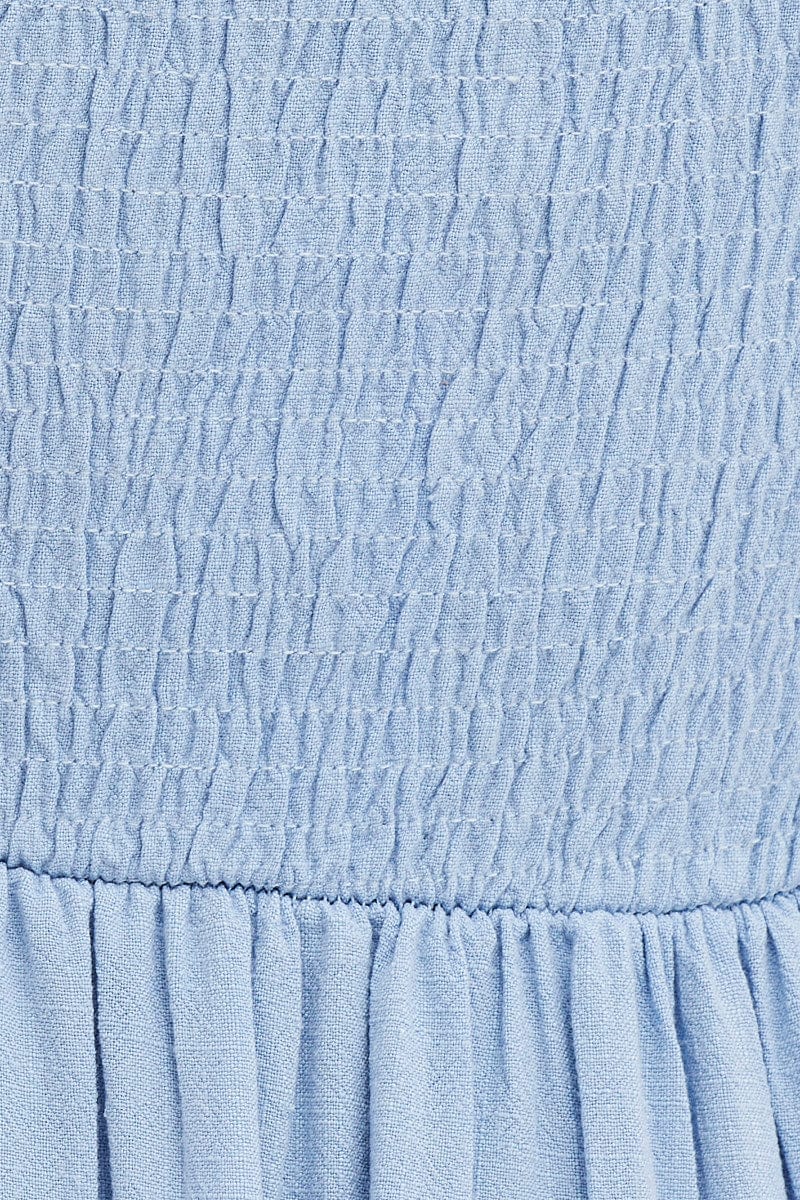 Blue Midi Dress Sweetheart - Image 6