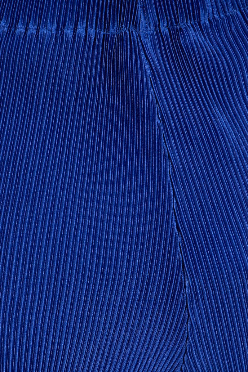 Blue Plisse Short High Waist - Image 6