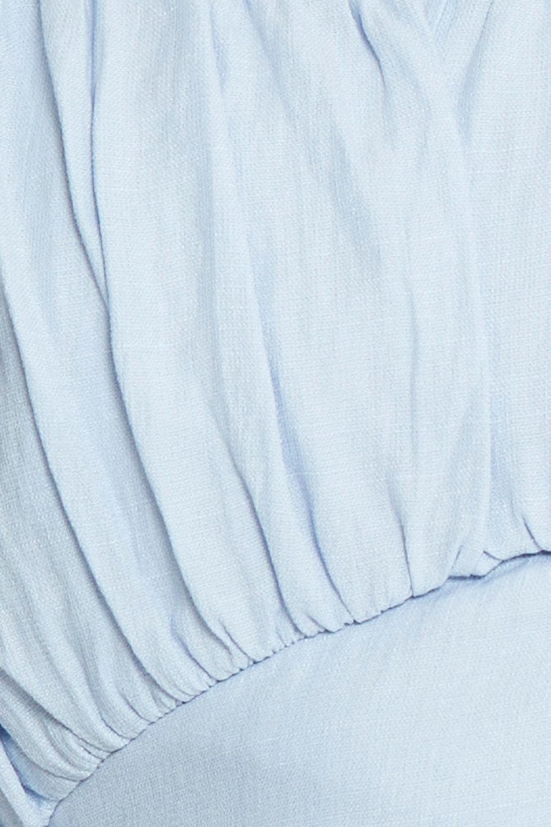 Blue Singlet Sleeveless Crop - Image 6