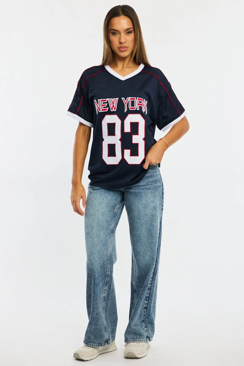 Blue Sport Tee Short Sleeve - Image 2