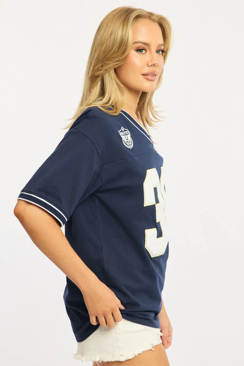 Blue Sport Tee Short Sleeve - Image 3