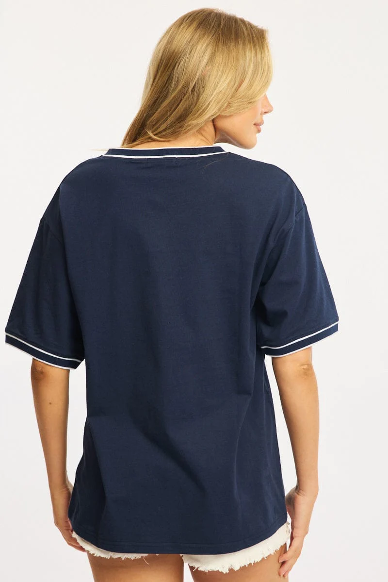 Blue Sport Tee Short Sleeve - Image 4