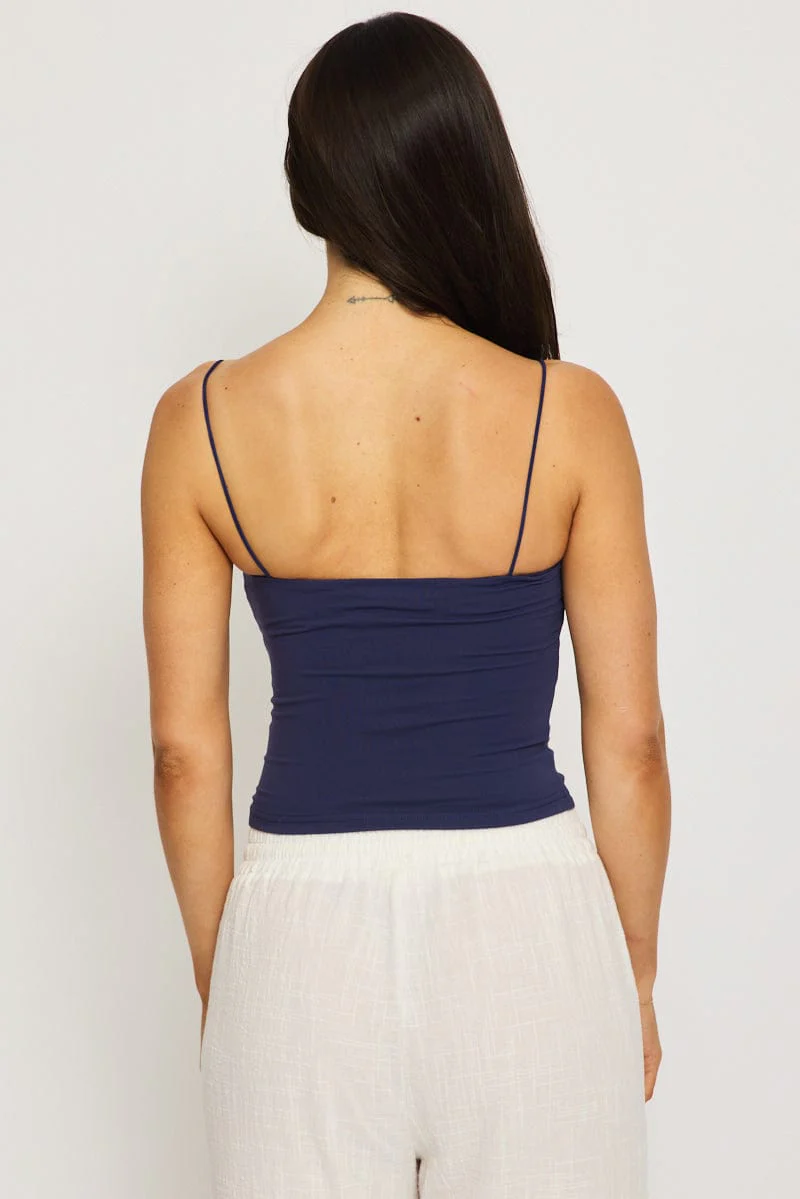 Blue Supersoft Singlet Double Layer - Image 4