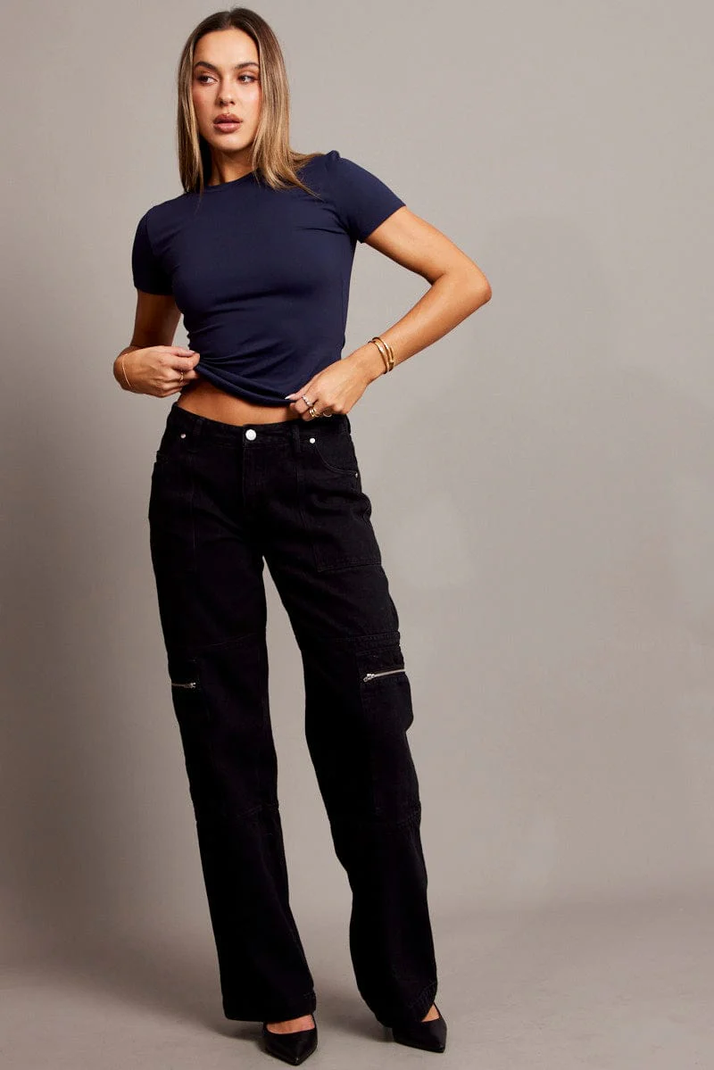 Blue Supersoft Top Short Sleeve - Image 2