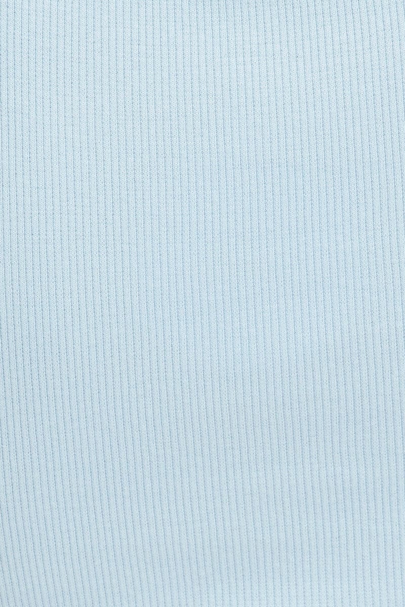 Blue Tank Top Sleeveless Crew Neck - Image 6