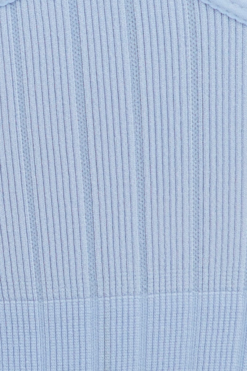 Blue Top Sleeveless Seamless - Image 6