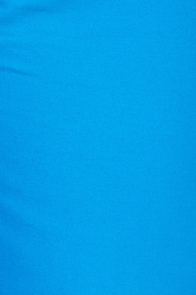Blue Wide Leg Side Split Jeans - Image 6