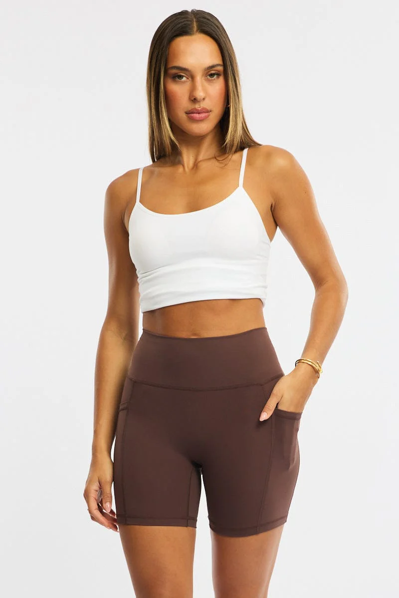 Brown Bike Short